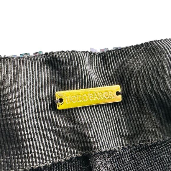 Dodo Bar Or Gabrielle Pants Mirror Sequin Size IT 42 EU 38 US XS Black Shimmer - Picture 6 of 10